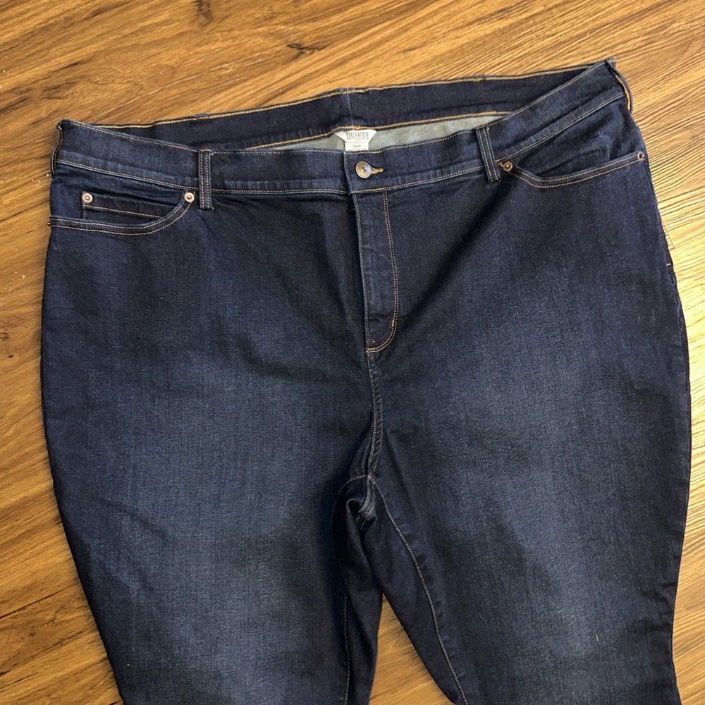 Duluth Trading Women's Plus High Rise Asset Management Skinny Jeans 26W Denim